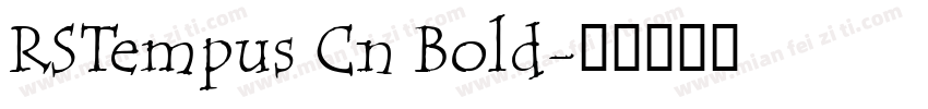 RSTempus Cn Bold字体转换